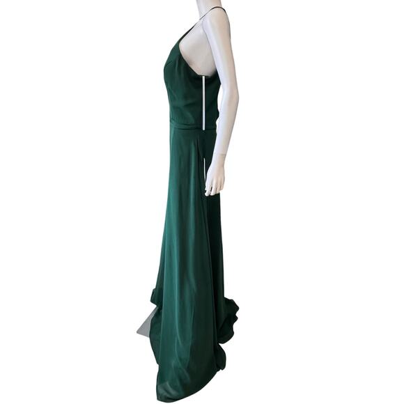 New KANALI K Women's Hunter Halter Neck A-line Bridesmaid Gown Size 12 - Picture 4 of 8